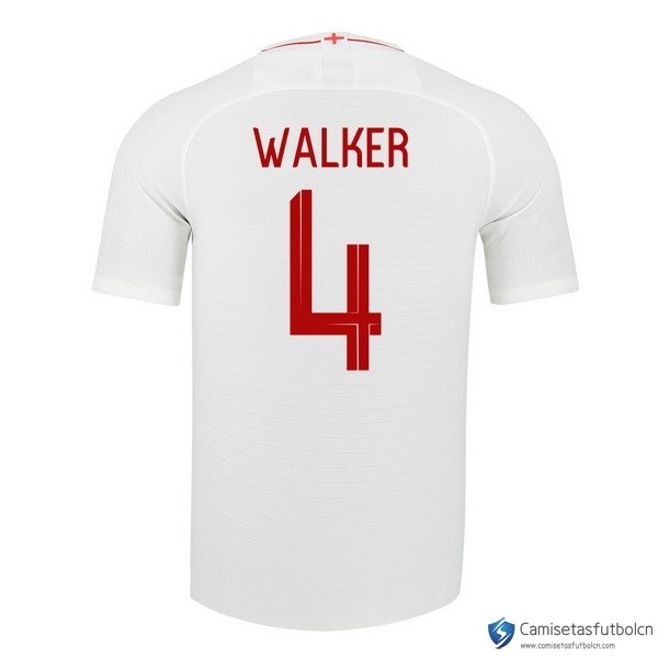 Camiseta Seleccion Inglaterra Primera equipo Walker 2018 Blanco